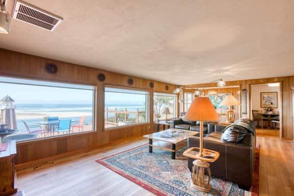 Dog friendly home with balcony porches and top of the world ocean views