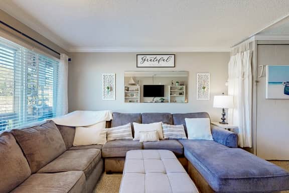 Creekfront Condo with Private Patio Beach Access Shared with D Gas Grill and Views - Image 5