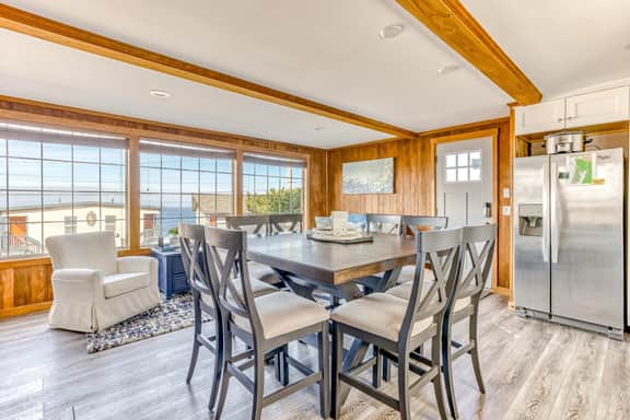 Ocean view home 1 block from the beach with hot tub deck and fireplace - Image 2