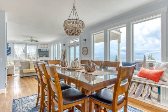 Ocean view home with hot tub game room furnished deck and fireplaces - Image 2