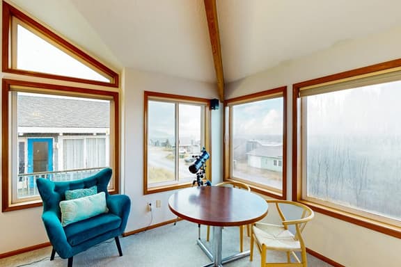 Gorgeous waterfront home with ocean views a furnished deck and beach access