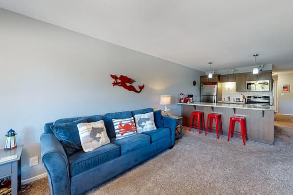 Third floor beachfront condo with a balcony full kitchen and ocean views