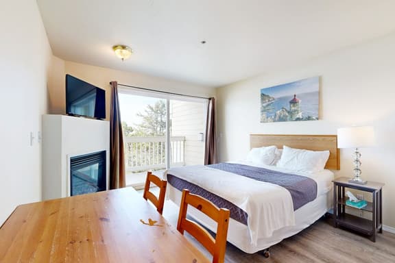 Romance awaits with ocean views and sandy shores at this dog friendly studio