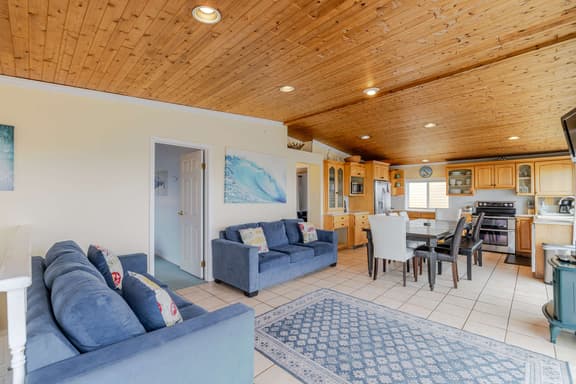 Ocean View Home with Rec Room Rock Wall and Private Hot Tub A Block From Beach - Image 1
