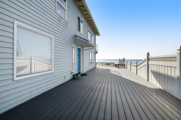 Dog friendly waterfront rental just steps from the beach and restaurants