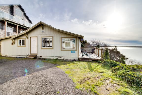 Bright Oceanfront Home with Stunning Pacific and Bay Views Near Town